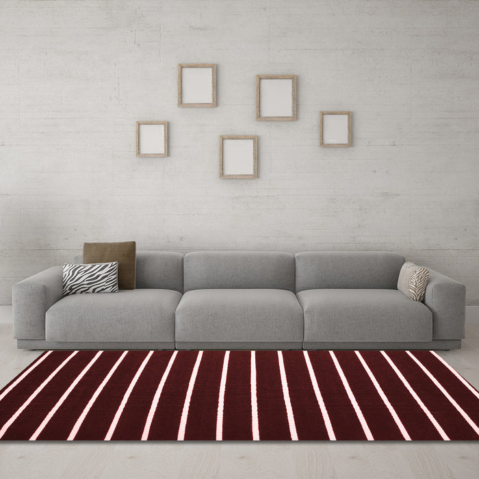 Contemporary Red Washable Rugs