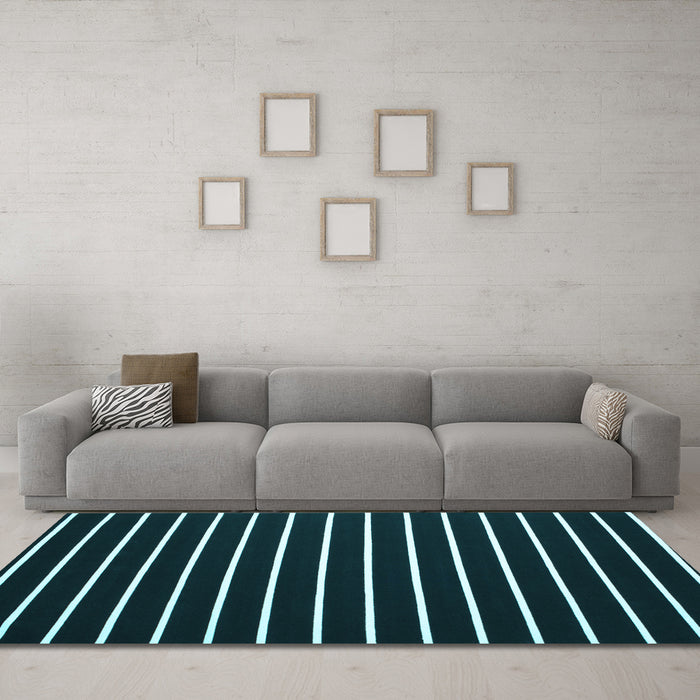Machine Washable Abstract Light Blue Contemporary Rug in a Living Room, wshcon576lblu