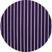 Round Abstract Purple Contemporary Rug, con576pur