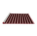 Contemporary Red Washable Rugs