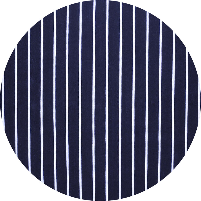 Round Abstract Blue Contemporary Rug, con576blu