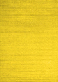 Solid Yellow Modern Rug, con577yw