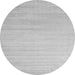 Square Solid Gray Modern Rug, con577gry