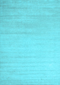 Solid Light Blue Modern Rug, con577lblu