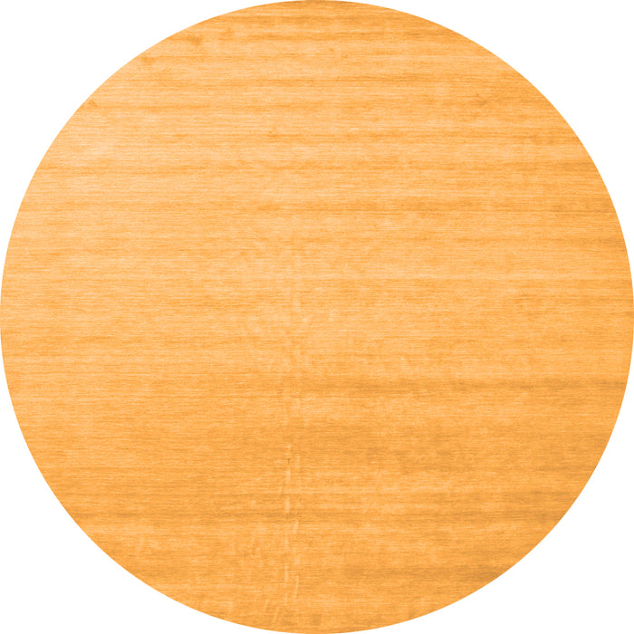 Square Solid Orange Modern Rug, con577org