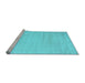 Sideview of Machine Washable Solid Light Blue Modern Rug, wshcon577lblu