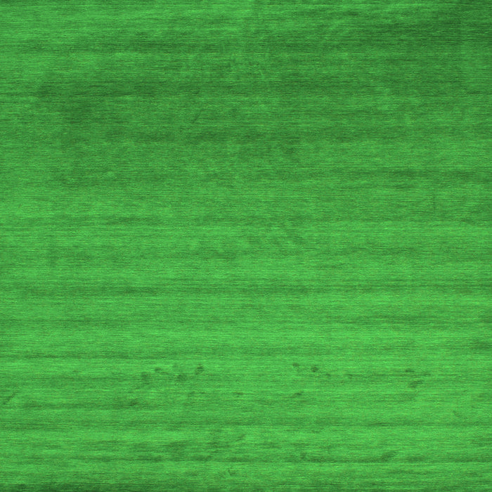 Round Machine Washable Abstract Green Contemporary Area Rugs, wshcon578grn
