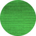 Machine Washable Abstract Green Contemporary Area Rugs, wshcon578grn