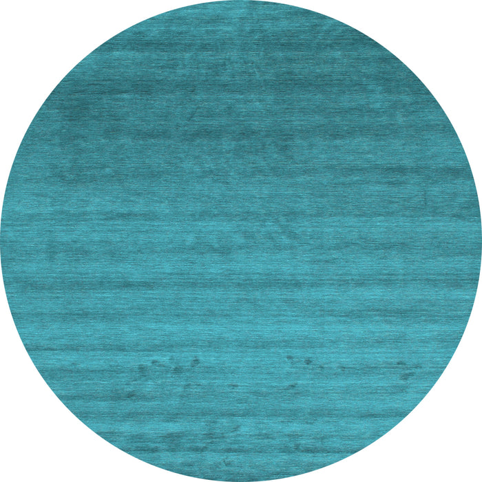 Round Machine Washable Abstract Light Blue Contemporary Rug, wshcon578lblu