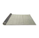 Thickness of Contemporary Pale Silver Gray Solid Rug, con579