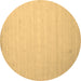 Round Solid Brown Modern Rug, con579brn