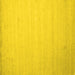 Square Machine Washable Solid Yellow Modern Rug, wshcon579yw