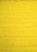 Machine Washable Solid Yellow Modern Rug, wshcon579yw