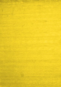 Solid Yellow Modern Rug, con579yw