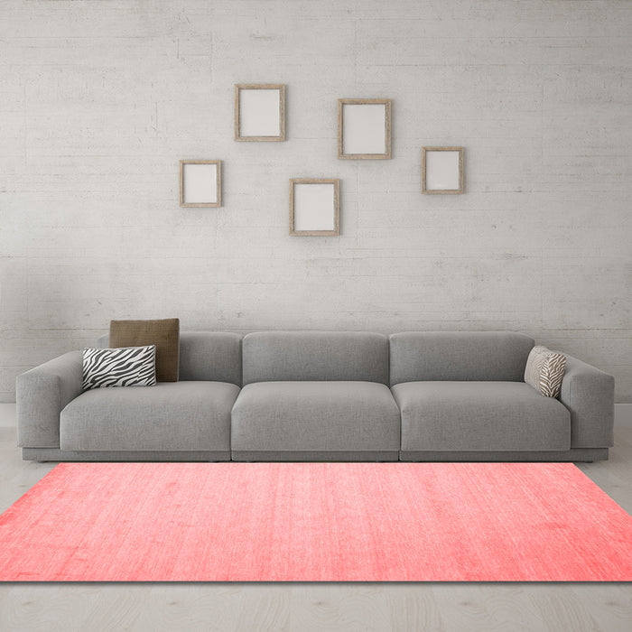 Modern Red Washable Rugs