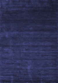 Abstract Blue Contemporary Rug, con57blu