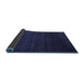 Sideview of Abstract Blue Contemporary Rug, con57blu