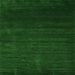 Serging Thickness of Abstract Green Contemporary Rug, con57grn