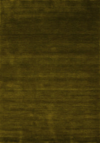 Abstract Yellow Contemporary Rug, con57yw