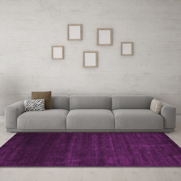 Machine Washable Abstract Pink Contemporary Rug in a Living Room, wshcon57pnk