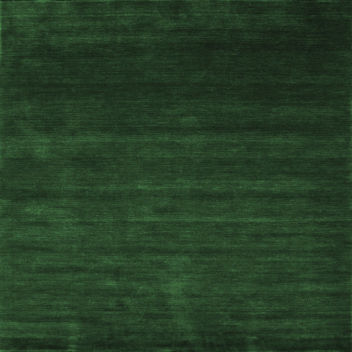 Square Abstract Emerald Green Contemporary Rug, con57emgrn