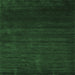 Square Abstract Emerald Green Contemporary Rug, con57emgrn