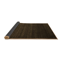 Sideview of Abstract Brown Contemporary Rug, con57brn
