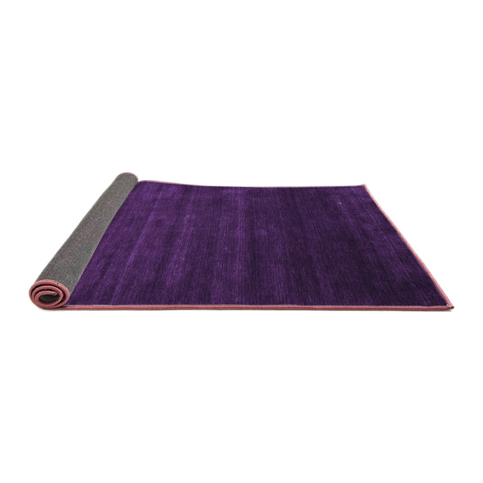 Sideview of Abstract Purple Contemporary Rug, con57pur