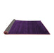 Sideview of Abstract Purple Contemporary Rug, con57pur