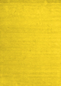 Solid Yellow Modern Rug, con580yw