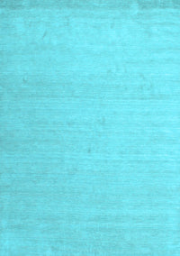 Solid Light Blue Modern Rug, con580lblu