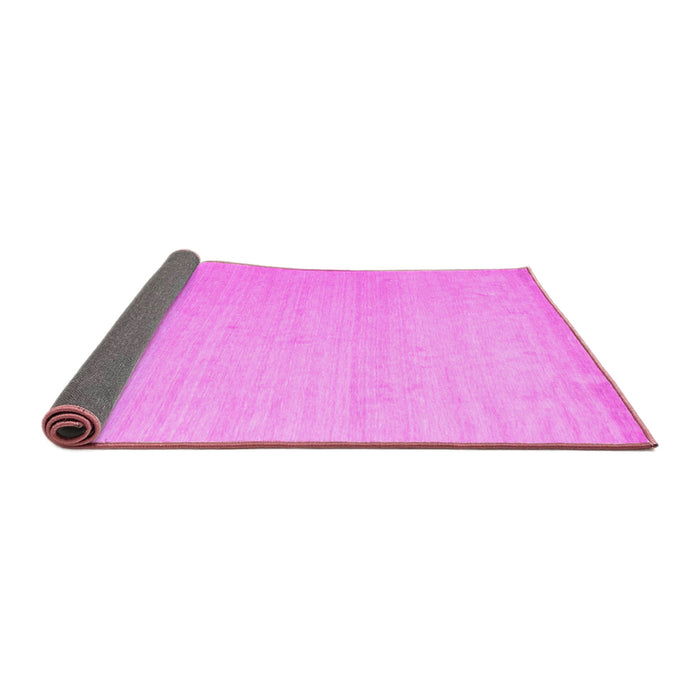 Sideview of Solid Pink Modern Rug, con580pnk