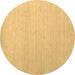 Round Machine Washable Solid Brown Modern Rug, wshcon580brn