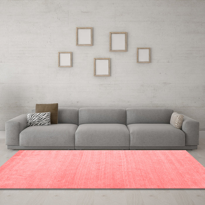 Modern Red Washable Rugs