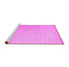 Sideview of Machine Washable Solid Pink Modern Rug, wshcon580pnk