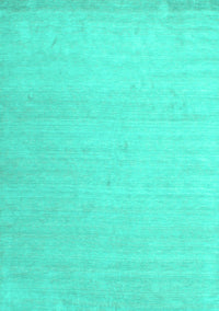 Solid Turquoise Modern Rug, con580turq