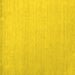 Square Machine Washable Solid Yellow Modern Rug, wshcon580yw