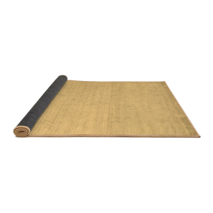 Sideview of Solid Brown Modern Rug, con580brn