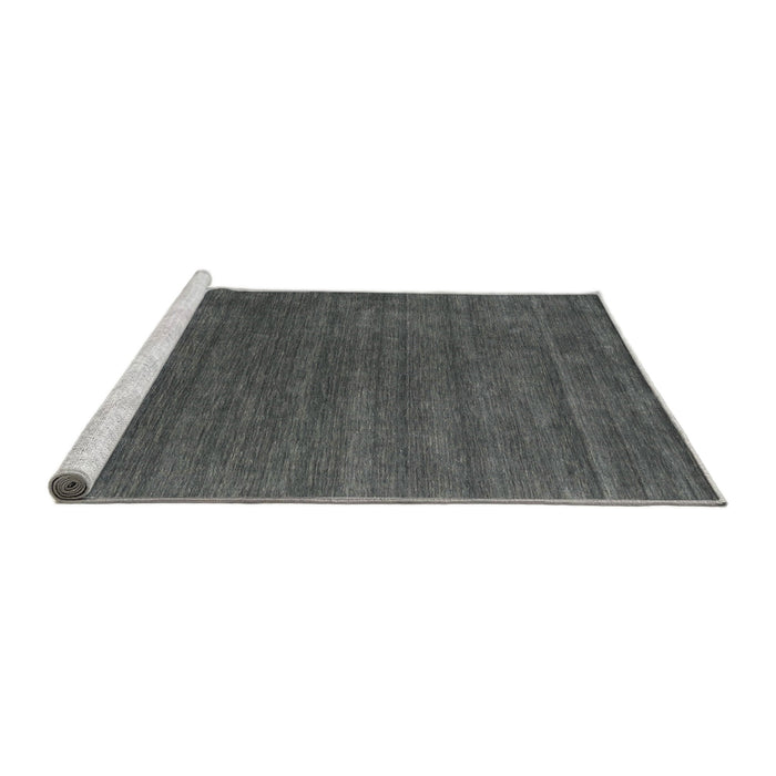 Serging Thickness of Machine Washable Contemporary Gray Rug, wshcon581