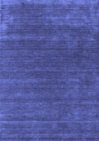 Abstract Blue Contemporary Rug, con581blu