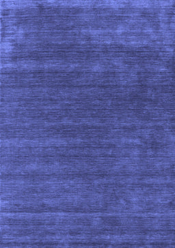 Abstract Blue Contemporary Rug, con581blu
