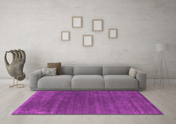 Machine Washable Abstract Pink Contemporary Rug in a Living Room, wshcon581pnk