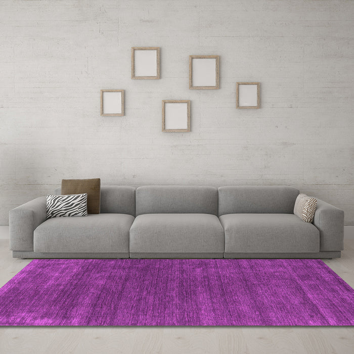Machine Washable Abstract Pink Contemporary Rug in a Living Room, wshcon581pnk