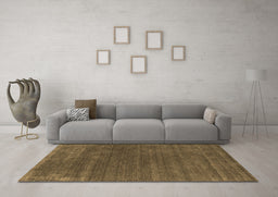 Machine Washable Abstract Brown Contemporary Rug in a Living Room,, wshcon581brn