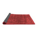 Abstract Red Contemporary Area Rugs