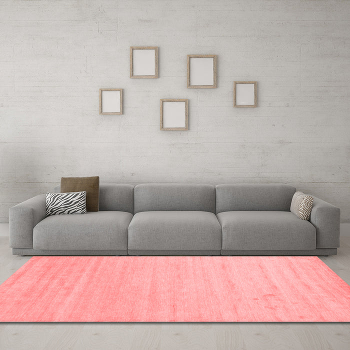 Modern Red Washable Rugs
