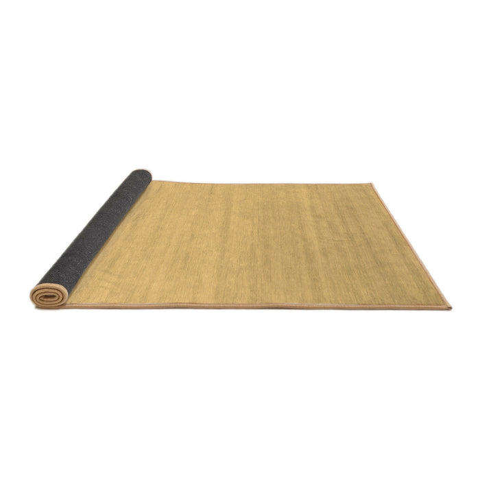 Sideview of Solid Brown Modern Rug, con582brn