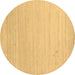 Round Solid Brown Modern Rug, con582brn