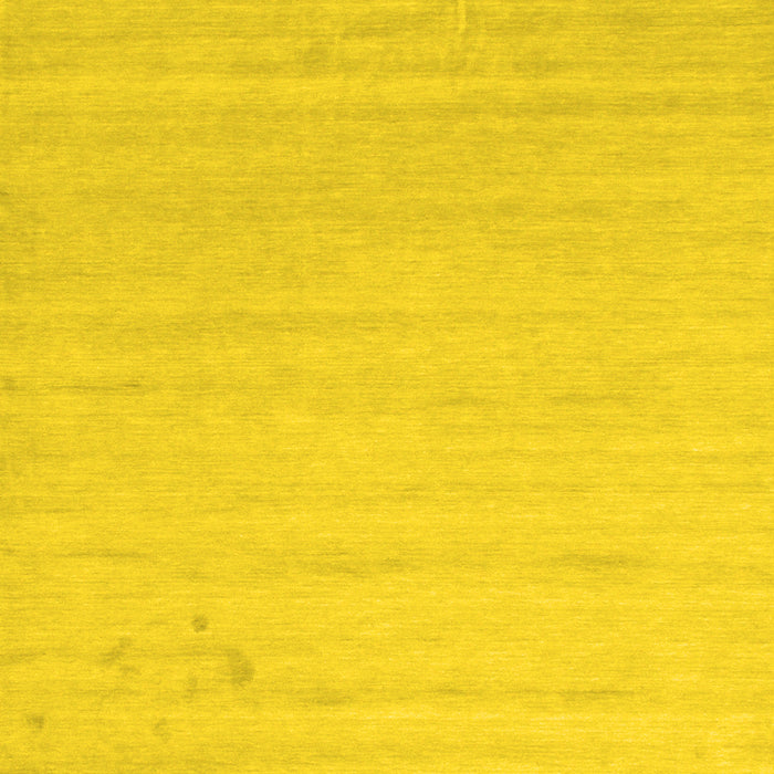 Machine Washable Solid Yellow Modern Rug, wshcon582yw