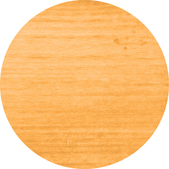 Square Solid Orange Modern Rug, con582org